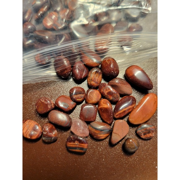 Jewelry - Red Tiger's Eye Stones for Jewelry Making Polished Beautiful Crafting